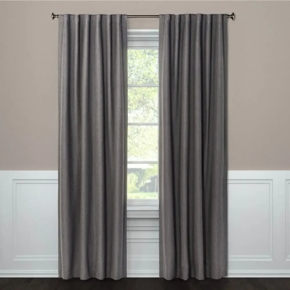New Threshold Radiant Gray Blackout Aruba (1) Curtain Panel - 50x84